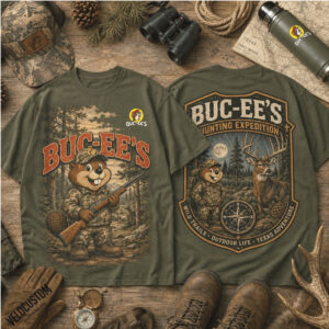 Buc ees Texas Beaver Mascot Camo Hunting Expedition Wildlife Buck Deer Shirt