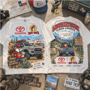 Buc ees Toyota Tacoma Beaver Mascot Adventure Road Trip Shirt