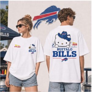 Buffalo Bills Cute Cat Cowboy Hat Football Shirt
