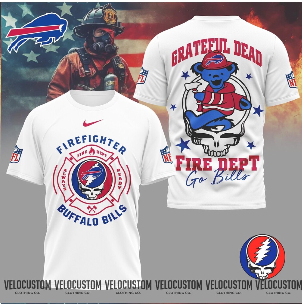 Buffalo Bills Firefighter Grateful Dead Fire Dept Shirt Buffalo Bills Firefighter Grateful Dead Fire Dept Shirt