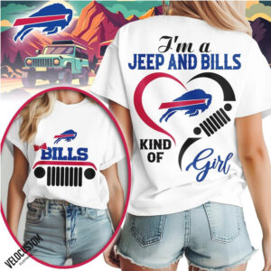Buffalo Bills Jeep Heartbeat Kind Of Girl Shirt