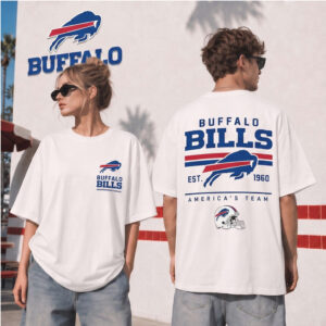 Buffalo Bills Retro Vintage Logo Football Shirt