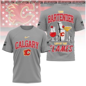 Calgary Hockey Bartender Loves the Flames Shirt