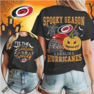 Carolina Hurricanes Hockey Pumpkin Spooky Season Shirt