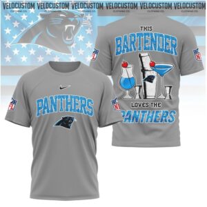 Carolina Panthers Bartender Cocktail Drinks Football Shirt