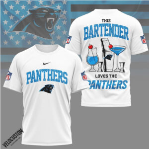 Carolina Panthers Bartender Cocktail Drinks Football Shirt