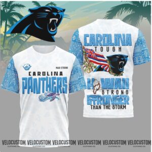Carolina Panthers Hawaii Stronger Than The Storm Shirt
