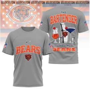 Chicago Bears Bartender Cocktail Drink Fan Shirt