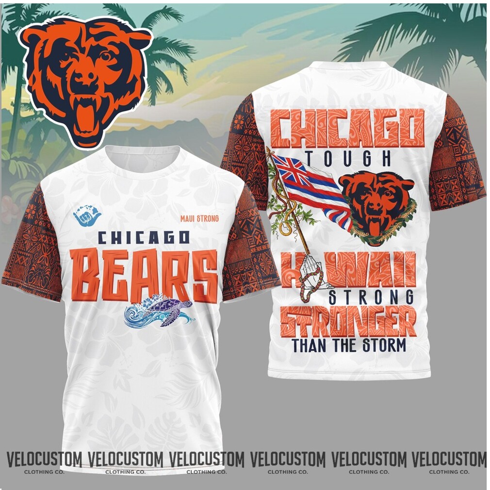 Chicago Bears Hawaii Stronger Than The Storm Shirt Chicago Bears Hawaii Stronger Than The Storm Shirt