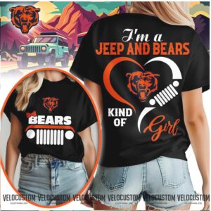 Chicago Bears Jeep Heartbeat Kind Of Girl Shirt