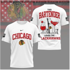 Chicago Hockey Bartender Loves the Blackhawks Shirt