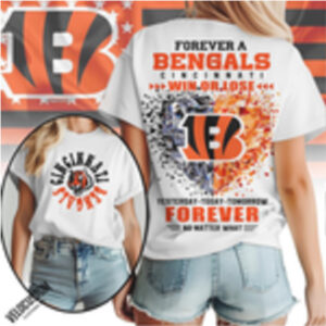 Cincinnati Bengals Football Heartbeat Forever Win Or Lose Shirt