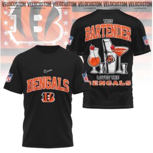 Cincinnati Bengals This Bartender Loves The Bengals Shirt