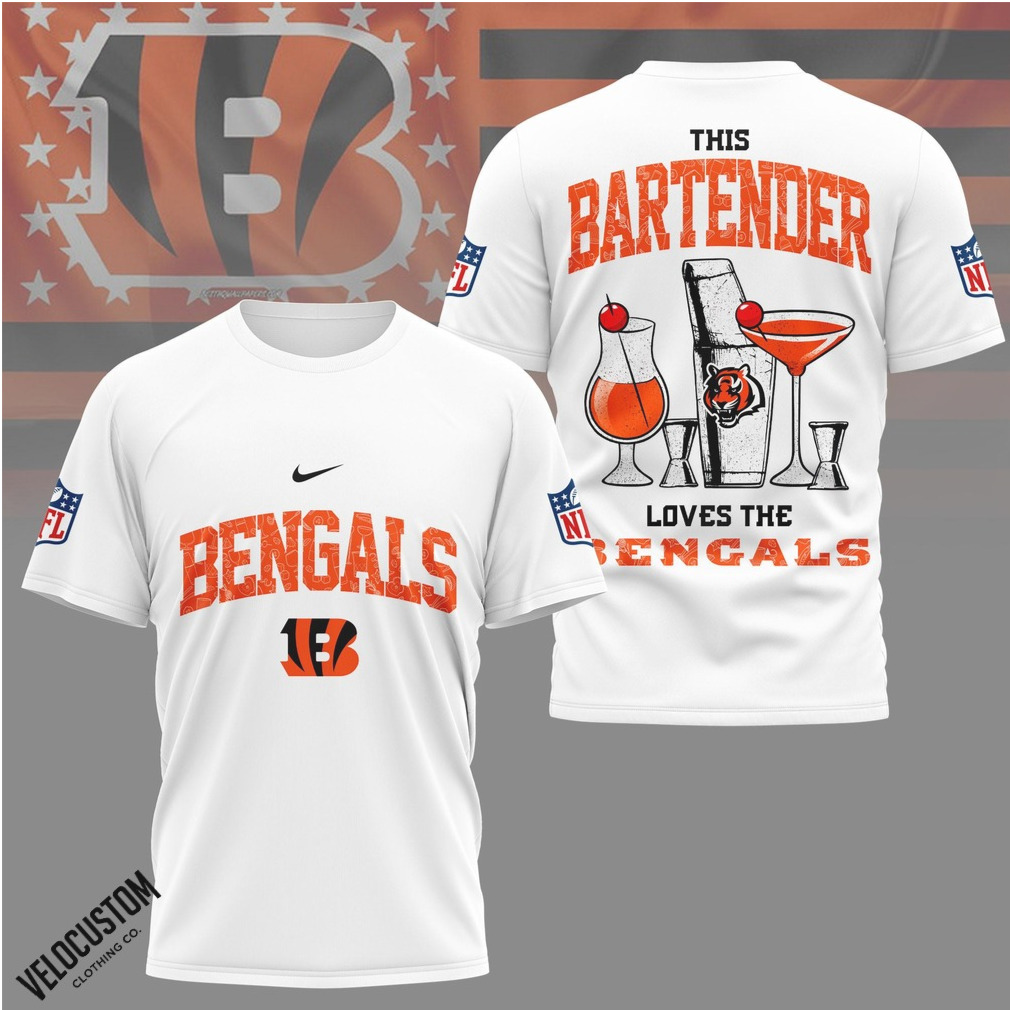 Cincinnati Bengals This Bartender Loves The Bengals Shirt Cincinnati Bengals This Bartender Loves The Bengals Shirt