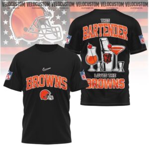 Cleveland Browns Bartender Cocktail Drink Fan Shirt