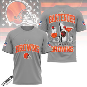 Cleveland Browns Bartender Cocktail Drink Fan Shirt