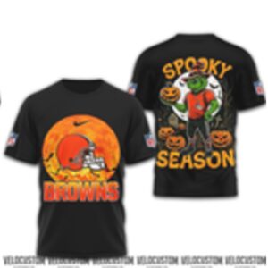 Cleveland Browns Grinch Spooky Season Halloween Shirt