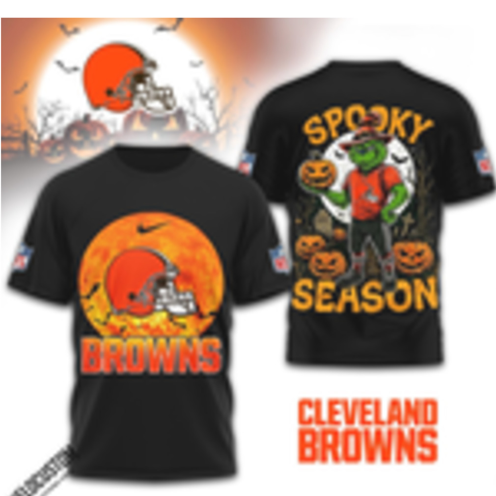 Cleveland Browns Grinch Spooky Season Halloween Shirt Cleveland Browns Grinch Spooky Season Halloween Shirt