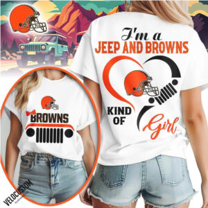 Cleveland Football Jeep Heartbeat Shirt