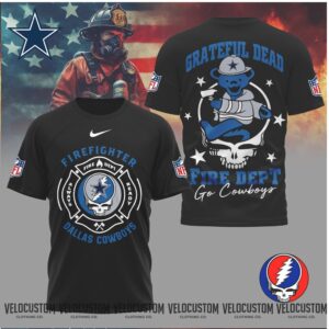 Dallas Cowboys Firefighter Grateful Dead Bear Shirt