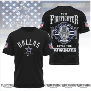 Dallas Cowboys Firefighter This Firefighter Loves The Cowboys Shirt