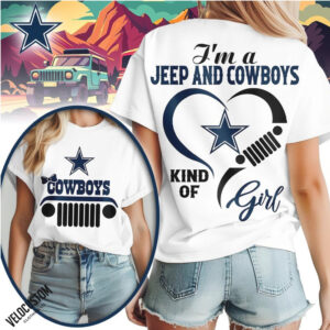 Dallas Cowboys Football Jeep Heart Design Shirt