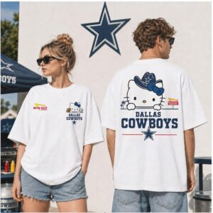 Dallas Cowboys Hello Kitty Cowboy Hat Shirt