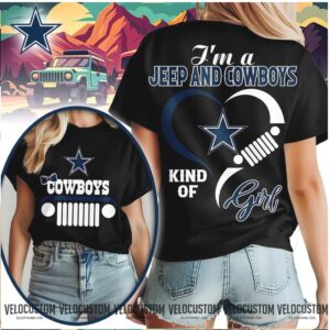 Dallas Cowboys Jeep Heartbeat Kind Of Girl Shirt