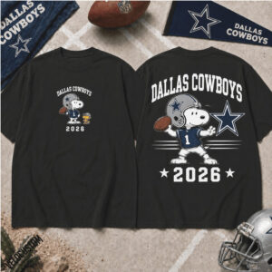 Dallas Cowboys Snoopy Football 2026 Shirt