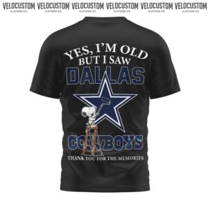 Dallas Cowboys Snoopy Yes I Am Old But I Saw Dallas Cowboys Shirt