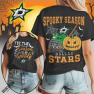 Dallas Stars Spooky Season Pumpkin Hockey Shirt