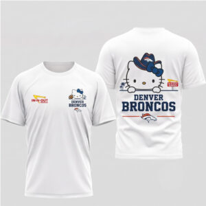 Denver Broncos Cute Cat Cowboy Hat Football Shirt