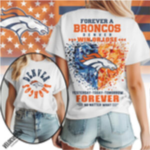 Denver Broncos Football Heartbeat Forever Win Or Lose Shirt