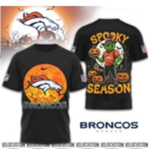 Denver Broncos Grinch Spooky Season Halloween Shirt