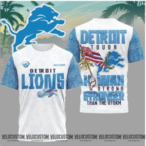 Detroit Football Hawaii Stronger Than The Storm Shirt