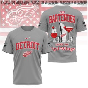 Detroit Hockey Bartender Loves the Red Wings Shirt