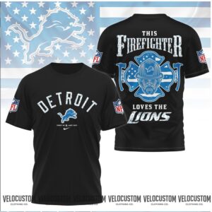 Detroit Lions Firefighter This Firefighter Loves The Lions Shirt