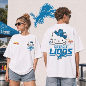 Detroit Lions Hello Kitty Cowboy Hat Shirt
