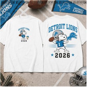 Detroit Lions Snoopy Football 2026 Shirt