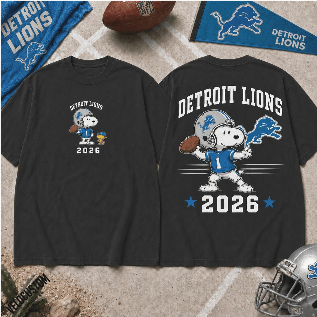 Detroit Lions Snoopy Football 2026 Shirt Detroit Lions Snoopy Football 2026 Shirt