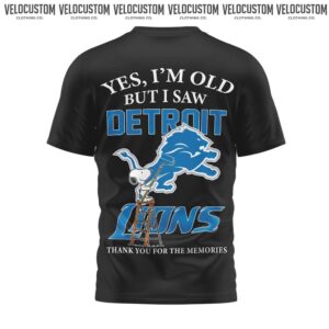 Detroit Lions Snoopy Yes I Am Old But I Saw Detroit Lions Shirt