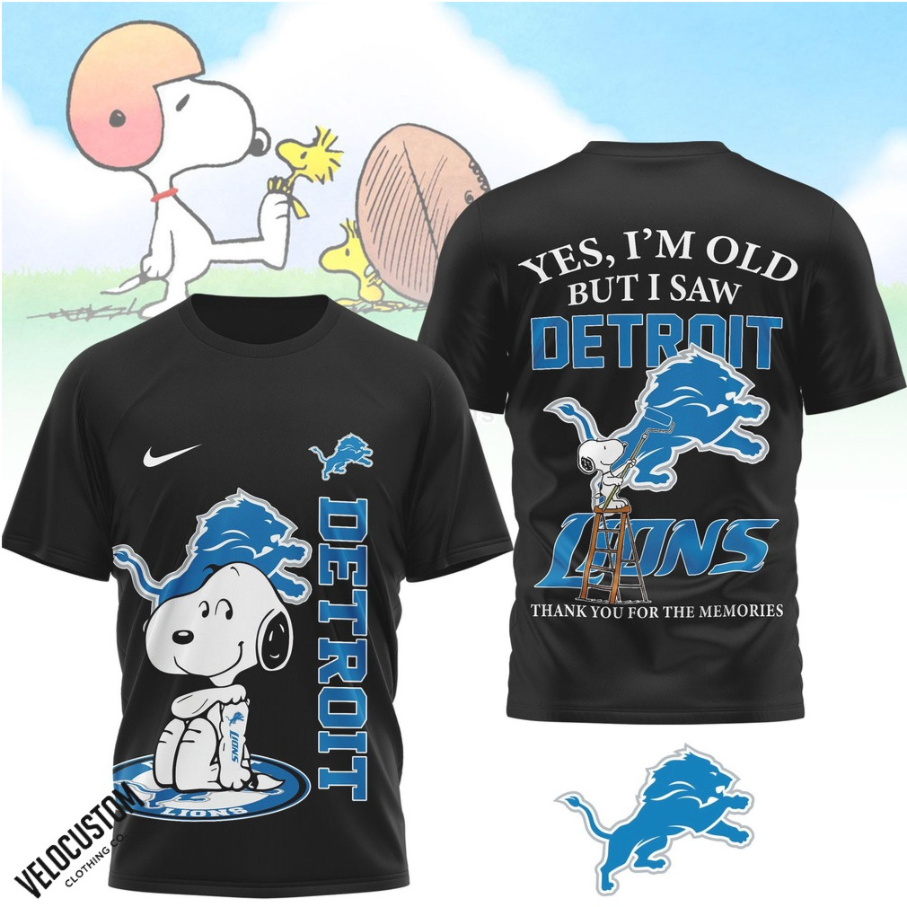 Detroit Lions Snoopy Yes I Am Old But I Saw Detroit Lions Shirt Detroit Lions Snoopy Yes I Am Old But I Saw Detroit Lions Shirt