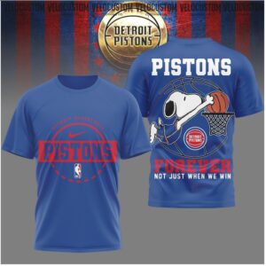 Detroit Pistons Snoopy Basketball Forever Shirt