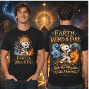 Earth Wind And Fire Snoopy Elements Vintage Shirt
