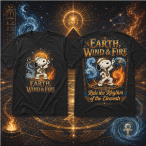 Earth Wind And Fire Snoopy Elements Vintage Shirt