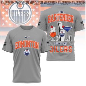 Edmonton Oilers Bartender Cocktail NHL Hockey Shirt