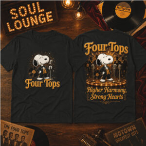 Four Tops Snoopy Higher Harmony Concert Tour Shirt