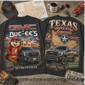 GMC Sierra Texas Truck Stop Legends Buc Ees Shirt