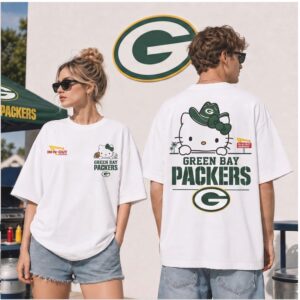Green Bay Packers Cute Cat Cowboy Hat Football Shirt