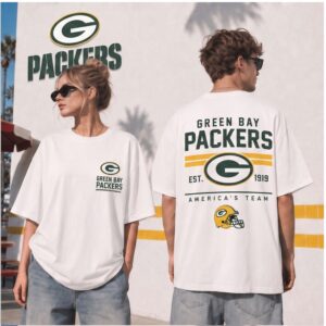 Green Bay Packers Football Retro Logo Est 1919 Shirt
